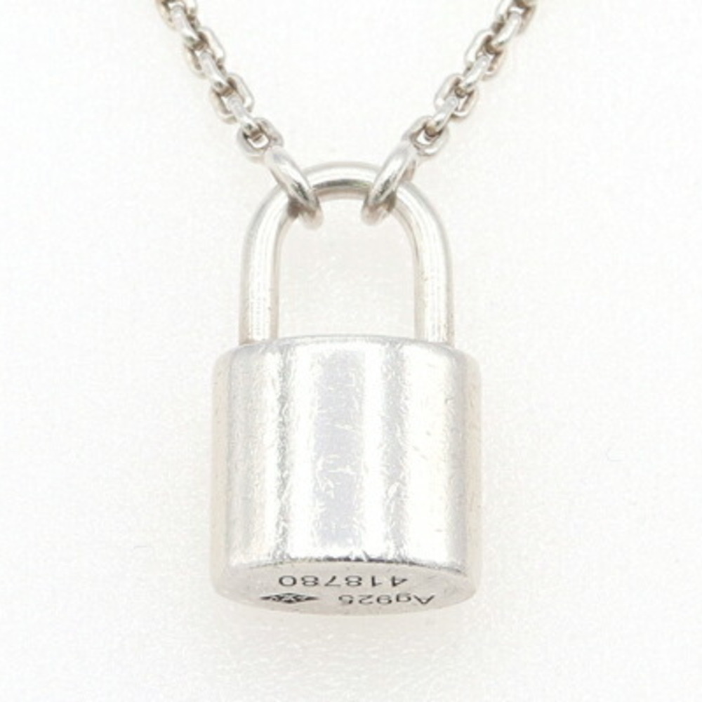 LOUIS VUITTON Silver Lockit Necklace - Picture 2 of 7